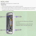 Récepteur de sonnette WiFi sans fil N15K-1T1-B 110 dB étanche IP55 à faible consommation d'énergie avec veilleuse, 53 options musicales, distance de réception : 300 m, N15K-1T1-B Blanc, N15K-1T1-B Noir