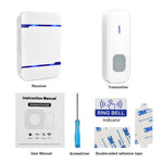 Récepteur de sonnette WiFi sans fil N15K-1T1-B 110 dB étanche IP55 à faible consommation d'énergie avec veilleuse, 53 options musicales, distance de réception : 300 m, N15K-1T1-B Blanc, N15K-1T1-B Noir