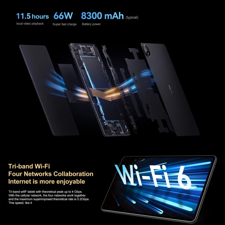 HarmonyOS 3 Qualcomm Snapdragon 888 Octa Core, prise en charge double WiFi / BT / GPS, ne prend pas en charge Google Play, GOT-AL09 8GB+256GB