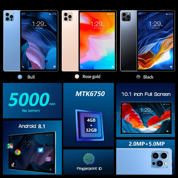 Android 8.1 MTK6750 Octa Core, Double SIM, WiFi, Bluetooth, GPS