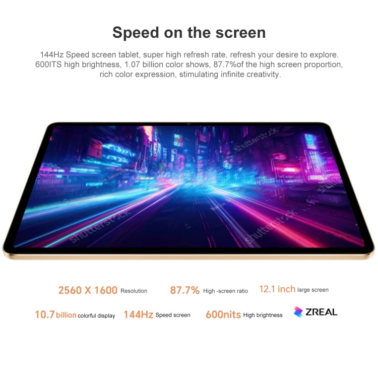 MagicOS 7.0 Dimensity 8100 Octa Core, 8 haut-parleurs batterie grande capacité 10050mAh, ne prend pas en charge Google, 8GB+128GB