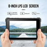 Étanchéité IP68 antichoc et antipoussière, Android 10.0 MT6771 Octa Core, prend en charge GPS/WiFi/BT/NFC, prise britannique, 8 pouces 4 Go+64 Go