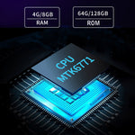 Étanchéité IP68 antichoc et antipoussière, Android 10.0 MT6771 Octa Core, prend en charge GPS/WiFi/BT/NFC, prise britannique, 8 pouces 4 Go+64 Go