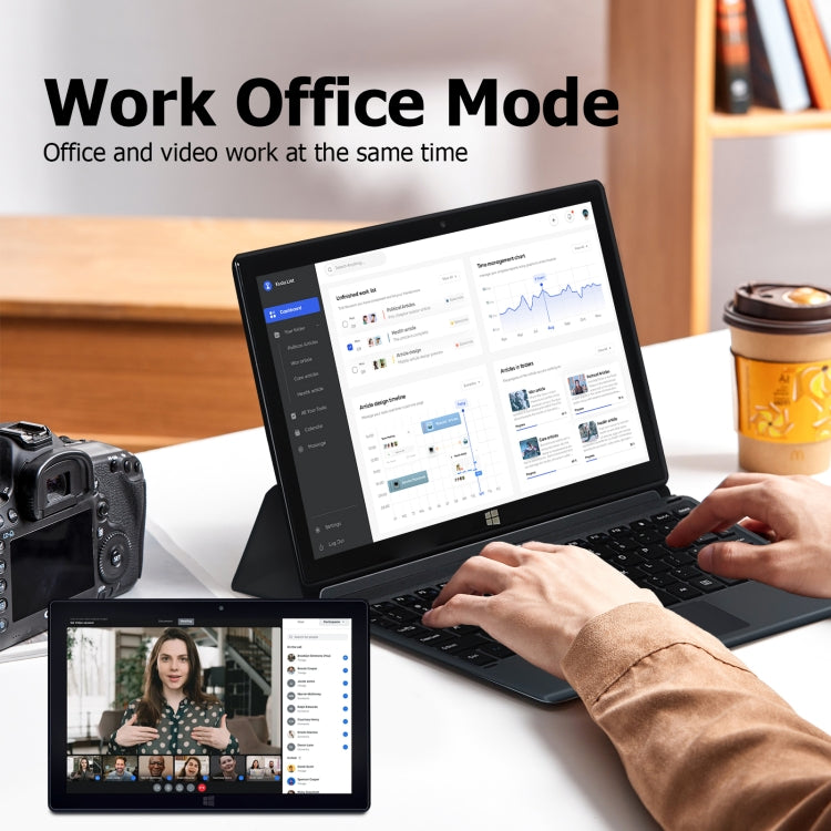 Windows 10, Intel Celeron J3455 Quad Core, supporte carte TF & HDMI & Bluetooth & double WiFi, avec clavier, N4000 4 cœurs 8 Go+128 Go avec clavier