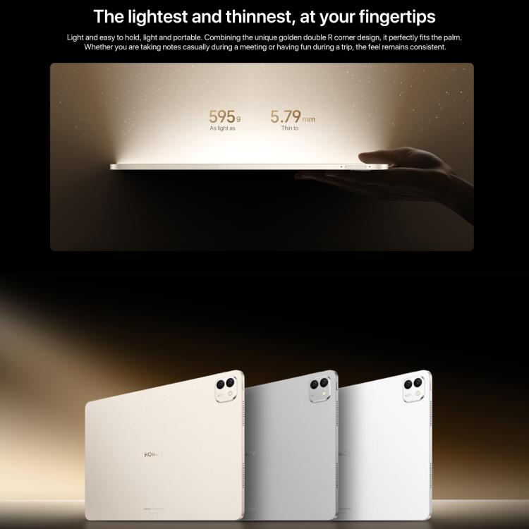 Honor MagicPad3 Pro Tablette WiFi 13,3 pouces, 16GB+512GB MagicOS 10.0 Qualcomm Snapdragon 8 Lite Gen5 Octa Core, 16GB+512GB