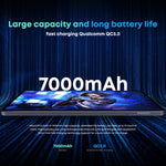 Sans clavier, Android 11, Qualcomm Snapdragon 662 Octa Core jusqu'à 2,0 GHz, support double SIM et Bluetooth et WiFi et carte TF (noir + bleu), HiPad Pro 8 Go + 128 Go