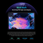 Sans clavier, Android 11, Qualcomm Snapdragon 662 Octa Core jusqu'à 2,0 GHz, support double SIM et Bluetooth et WiFi et carte TF (noir + bleu), HiPad Pro 8 Go + 128 Go