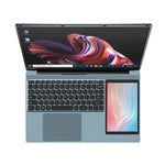 Ordinateur portable UNIWA ULAP Q15ZR, 8GB+512GB, double écran 15,6 pouces et 7 pouces Windows 11 Intel Alder Lake N100 Octa Core, prise AU, 8GB+512GB
