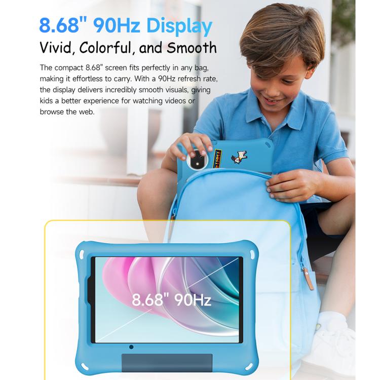 Tablette PC pour enfants Ulefone Tab A10 Pro, 6 Go+128 Go, 8,68 pouces Android 15 MediaTek Helio G91 Octa Core Réseau 4G, prise EU