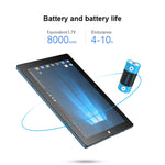 Système Windows 10, Intel Gemini Lake N4120 Quad Core jusqu'à 2,6 GHz, avec clavier et stylet, compatible Wi-Fi double bande et Bluetooth et carte TF et HDMI, prise US, W10 avec clavier et stylet