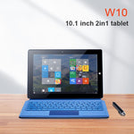Système Windows 10, Intel Gemini Lake N4120 Quad Core jusqu'à 2,6 GHz, avec clavier et stylet, compatible Wi-Fi double bande et Bluetooth et carte TF et HDMI, prise US, W10 avec clavier et stylet