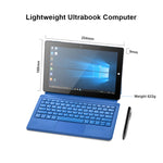 Système Windows 10, Intel Gemini Lake N4120 Quad Core jusqu'à 2,6 GHz, avec clavier et stylet, compatible Wi-Fi double bande et Bluetooth et carte TF et HDMI, prise US, W10 avec clavier et stylet
