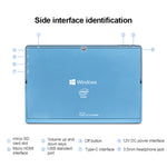 Système Windows 10, Intel Gemini Lake N4120 Quad Core jusqu'à 2,6 GHz, avec clavier et stylet, compatible Wi-Fi double bande et Bluetooth et carte TF et HDMI, prise US, W10 avec clavier et stylet