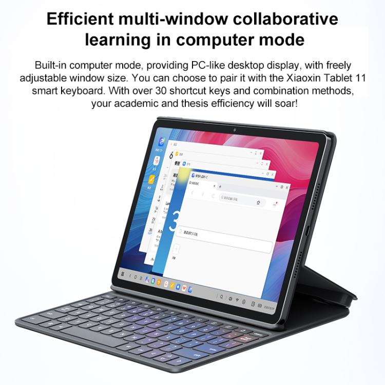 Tablette Lenovo Xiaoxin Pad 11 pouces écran Paperlike, WiFi, 8 Go+128 Go, Android 15, MediaTek Dimensity 6300 Octa Core, prise US, écran à lumière douce 8 Go+128 Go