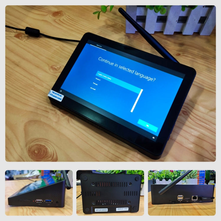 PiPo X9S Mini PC tout-en-un, 9,0 pouces, 4GB+64GB, Windows 10 Intel Celeron J4105 Quad Core, Prise US, 4GB+64GB
