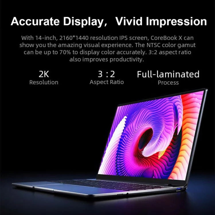 Windows 10 Home, Intel Core i5-8259U Quad Core 2,3GHz-3,8GHz, support WiFi double bande / Bluetooth / extension carte TF (gris foncé), i5-8259U 8GB+512GB