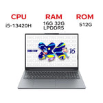 Ordinateur portable Lenovo XiaoXin 16 SE 2025, 16 pouces, 16GB+512GB, Windows 11, Intel Core i5-13420H 8 cœurs, prise US, XiaoXin 16 SE 2025
