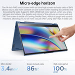 Windows 10 Professionnel, Intel Core i5-1135G7 Quad Core jusqu’à 4,2 GHz, support WiFi 6, Bluetooth et HDMI, prise US (bleu), Yoga 1JCD Core i5