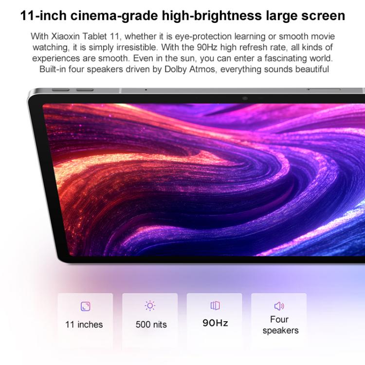 Tablette Lenovo Xiaoxin Pad 11 pouces 2025 5G, 8 Go+256 Go, Android 15, MediaTek Dimensity 6300 Octa Core, prise US, 8 Go+256 Go 5G