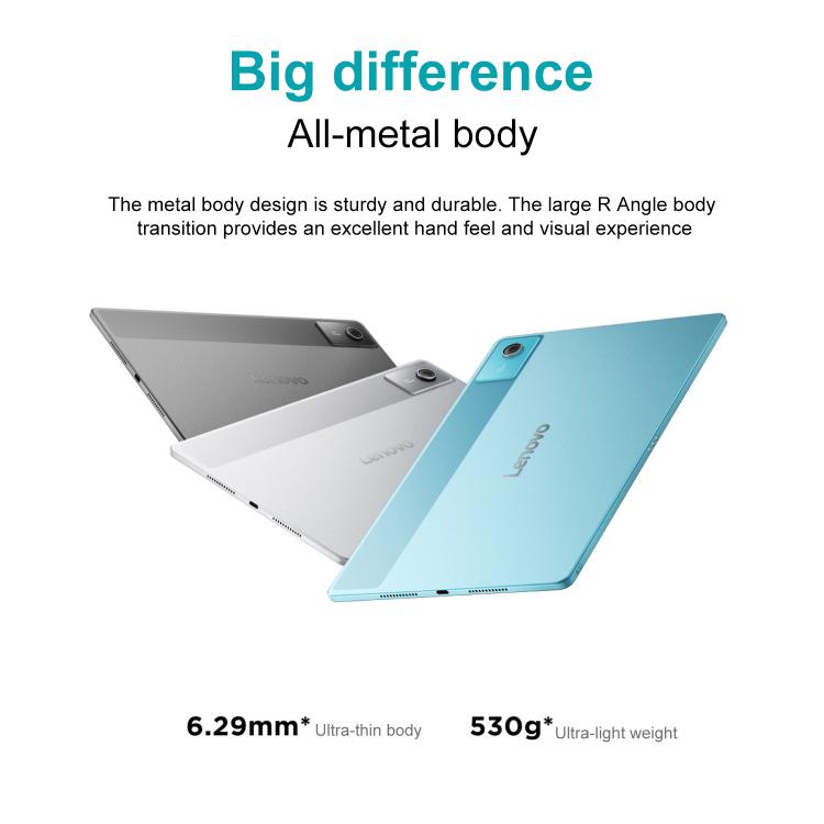 Tablette Lenovo Xiaoxin Pad 12,1 pouces 2025 WiFi, 8 Go+256 Go, MediaTek Dimensity 6400 Octa Core, prise US, 8 Go+256 Go