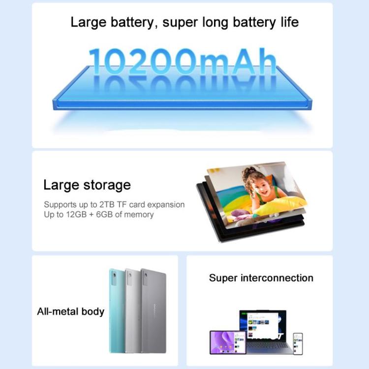 Tablette Lenovo Xiaoxin Pad 12,1 pouces 2025 WiFi, 12 Go+256 Go, MediaTek Dimensity 6400 Octa Core, prise US, 12 Go+256 Go