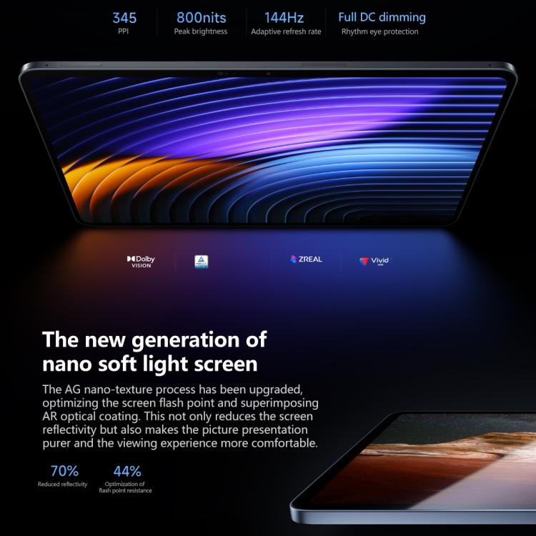 Xiaomi Pad 8 Pro 11,2 pouces, 16 Go+512 Go, HyperOS 3 Qualcomm Snapdragon 8 Elite Octa Core, 16 Go+512 Go