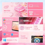 GXMO T152J 15.6 inch Laptop, No Memory, Windows 11 Pro Intel Celeron N5100 Quad Core, Support Fingerprint Unlock, EU Plug, No Memory, EU Plug