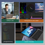 Ordinateur portable GXMO G156 15,6 pouces, 16GB+512GB, Windows 11 AMD Ryzen 7 5825U Octa Core, support déverrouillage par empreinte digitale, prise US, 32GB+1TB