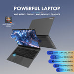 Ordinateur portable GXMO G156 15,6 pouces, 16GB+512GB, Windows 11 AMD Ryzen 7 5825U Octa Core, support déverrouillage par empreinte digitale, prise US, 32GB+1TB