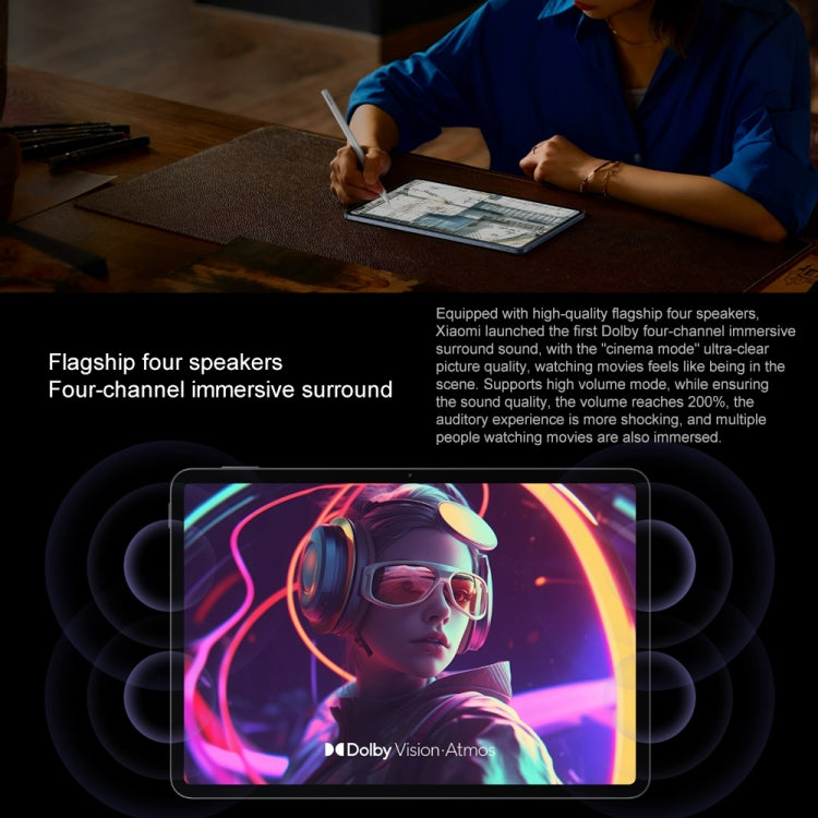 Xiaomi Pad 7 11,2 pouces, 8 Go+256 Go, HyperOS 2 Qualcomm Snapdragon 7+ Gen3 Octa Core, 8 Go+256 Go