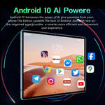 Tablette BDF P70 10,1 pouces 4G LTE, 6GB+128GB, Android 10 MTK6750 Octa Core, support double SIM, prise EU, 8GB+256GB, prise EU