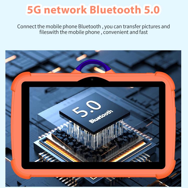 Tablette PC enfants BDF C8 7 pouces WiFi, 1Go+16Go, Android 8.1 MTK6735 Octa Core CPU, prise US, 3Go+32Go