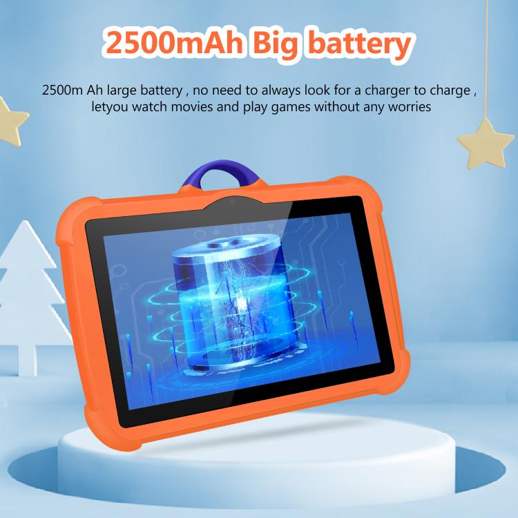 Tablette PC enfants BDF C8 7 pouces WiFi, 1Go+16Go, Android 8.1 MTK6735 Octa Core CPU, prise US, 3Go+32Go