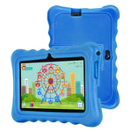 Tablette PC enfant WiFi BDF 7 pouces avec coque en silicone, 2 Go+32 Go, Android 8.1 MTK6735 Quad Core CPU, prise US, 4 Go+64 Go
