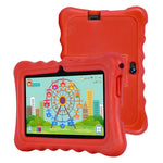 Tablette PC enfant WiFi BDF 7 pouces avec coque en silicone, 2 Go+32 Go, Android 8.1 MTK6735 Quad Core CPU, prise US, 4 Go+64 Go