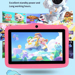 Tablette PC enfant WiFi BDF 7 pouces avec coque en silicone champignon, 1 Go+16 Go, Android 8.1 MTK6735 Quad Core CPU, prise US, 3 Go+32 Go