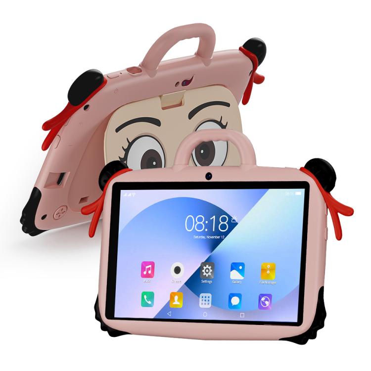 Tablette PC enfant WiFi BDF 7 pouces avec coque en silicone Nezha, 2 Go+32 Go, Android 8.1 MTK6735 Quad Core CPU, prise US, 4 Go+64 Go