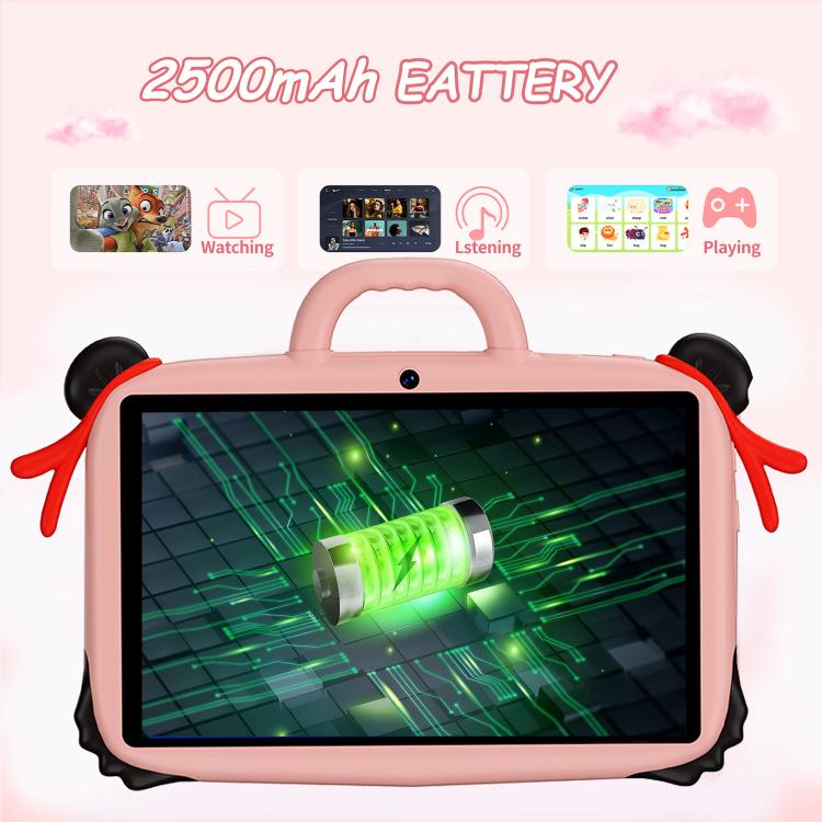 Tablette PC enfant WiFi BDF 7 pouces avec coque en silicone Nezha, 2 Go+32 Go, Android 8.1 MTK6735 Quad Core CPU, prise US, 4 Go+64 Go