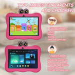 Tablette PC enfant WiFi BDF 7 pouces avec coque en silicone crabe, 2 Go+32 Go, Android 8.1 MTK6735 Quad Core CPU, prise US, 4 Go+64 Go