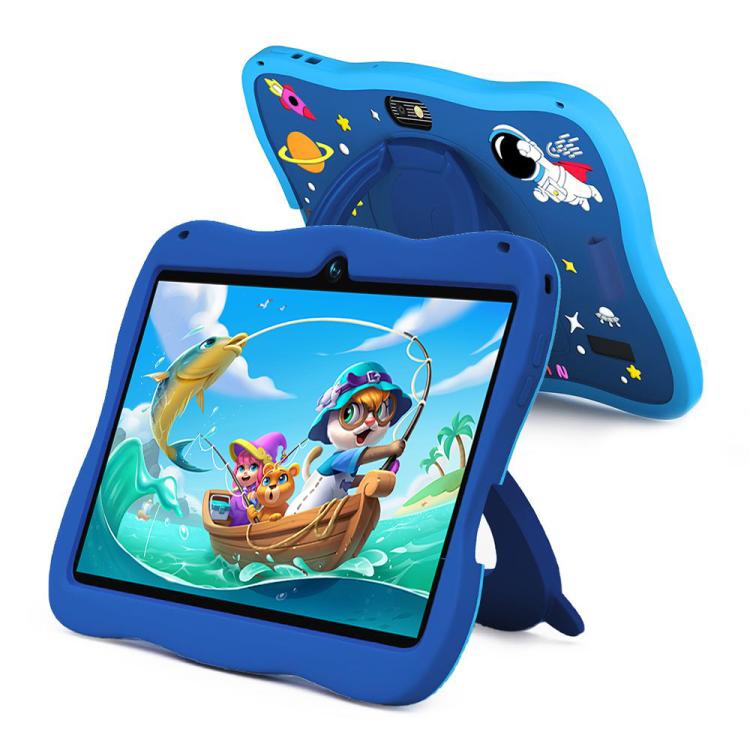 Tablette PC enfant WiFi BDF 7 pouces avec coque en silicone cosmonaute, 2 Go+32 Go, Android 8.1 MTK6735 Quad Core CPU, prise US, 4 Go+64 Go