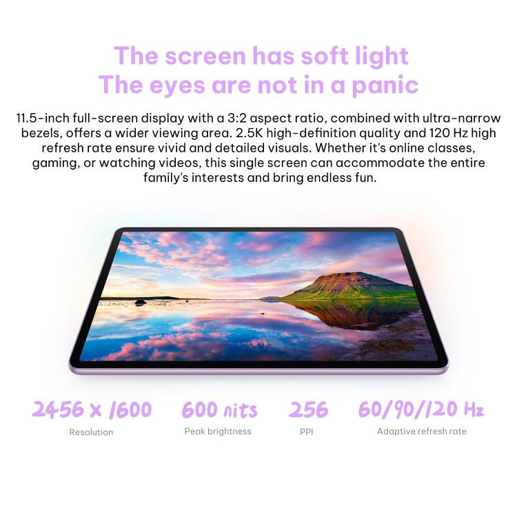 HUAWEI MatePad 11,5 pouces 2026 Édition lumière douce WiFi, 12Go+256Go, HarmonyOS 5.1 Hisilicon Kirin T82B, Ne supporte pas Google Play, WiFi 12Go+256Go lumière douce