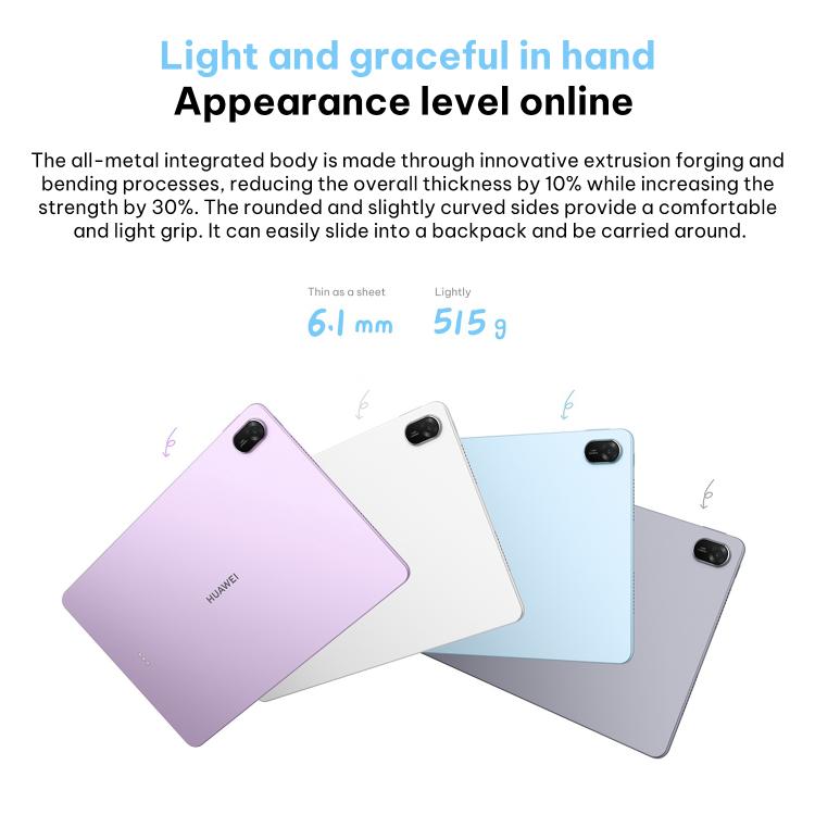 HUAWEI MatePad 11,5 pouces 2026 Édition lumière douce WiFi, 12Go+256Go, HarmonyOS 5.1 Hisilicon Kirin T82B, Ne supporte pas Google Play, WiFi 12Go+256Go lumière douce