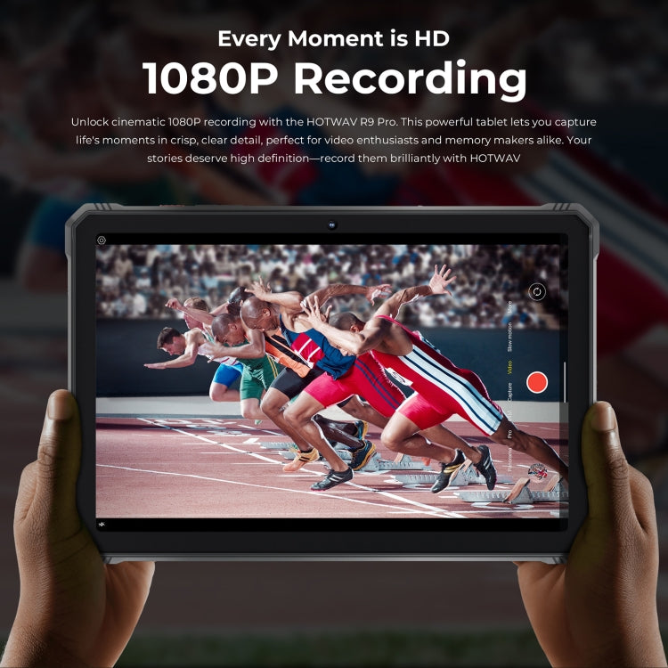 Tablette robuste HOTWAV Tab R9 Pro IP68/IP69K, 6GB+256GB, 11 pouces Android 14 Unisoc T606 Octa Core Réseau 4G, Version mondiale avec Google Play, Prise EU, Tab R9 Pro