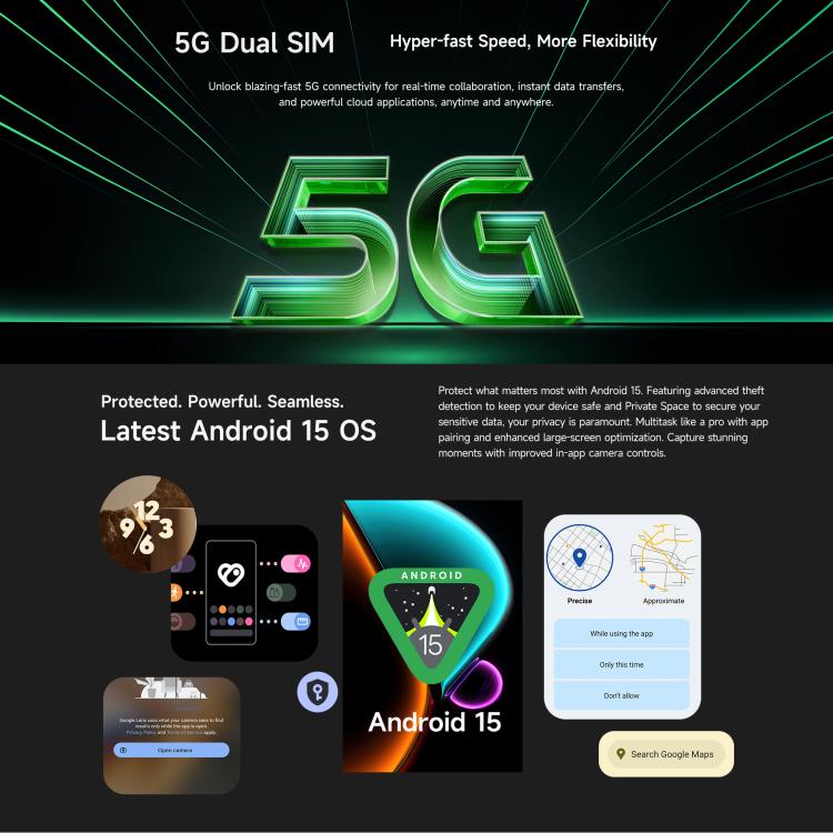 Tablette robuste Ulefone Armor Pad 5 Ultra, 12GB+512GB, 11 pouces Android 15 MediaTek Dimensity 7400X Octa Core Réseau 5G, Prise EU, Armor Pad 5 Ultra