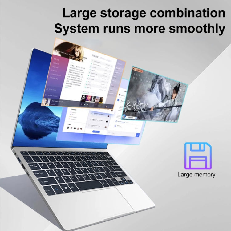 Ordinateur portable Yoga écran tactile 11,6 pouces, 6GB+256GB, Windows 11 Intel Celeron N4020 Dual Core, prise EU, 6GB+256GB