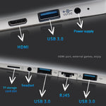 Ordinateur portable Yoga écran tactile 11,6 pouces, 6GB+256GB, Windows 11 Intel Celeron N4020 Dual Core, prise EU, 6GB+256GB