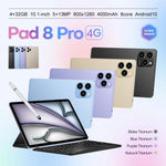 Tablette PC Pad 8 Pro 10,1 pouces 4G LTE ensemble combo, 4GB+32GB, Android 10 MT6755 Octa Core, avec clavier / souris / étui en cuir, prise UK, prise UK