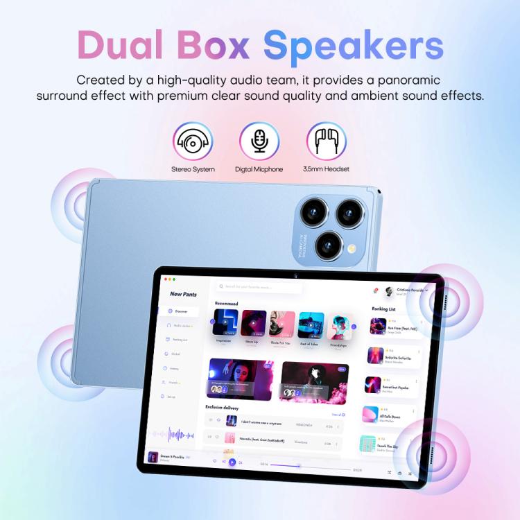 Tablette PC Pad 8 Pro 10,1 pouces 4G LTE ensemble combo, 4GB+32GB, Android 10 MT6755 Octa Core, avec clavier / souris / étui en cuir, prise AU, prise AU