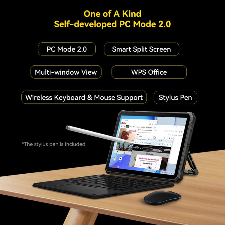 Tablette robuste Blackview Active 12 Pro 5G, 12 Go+256 Go, 11 pouces Android 15 Dimensity 7300 Octa Core, version mondiale avec Google Play, 16 Go+1 To