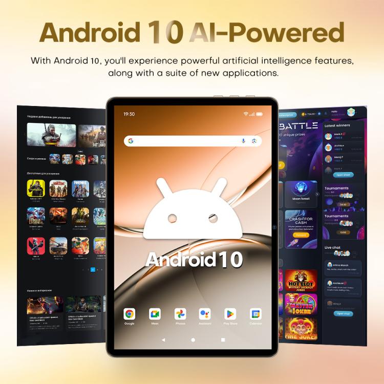 Pad 8 Ultra 10.1 inch 3G Phone Call Tablet PC, 3GB+32GB, Android 10 MTK6755 Octa Core, UK Plug, UK Plug